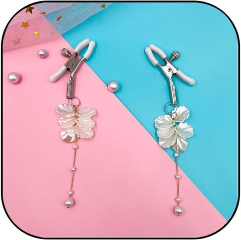 MIFYNN Body Clamps with Chain Necklace for Women Stainless Steel Body Clamps with Pearl Charm Adjustable Non Piercing Clip on Body Jewelry Gift in Saudi Arabia