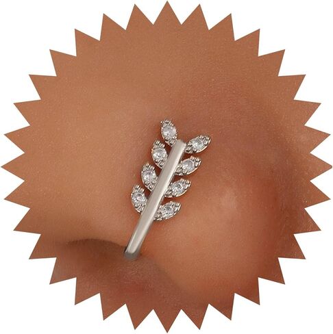 مقطع أوراق البلورة في أنديليسي بوهو على حلقة الأنف خمر تشيك توليفلي in Kuwait