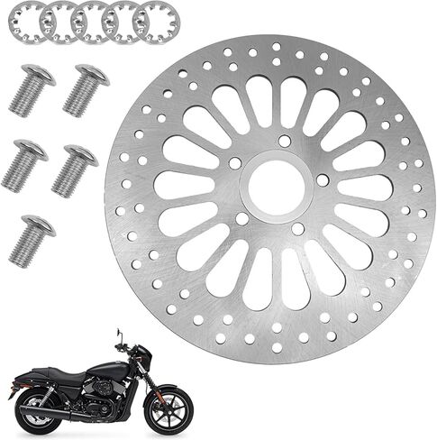 11.5'' Rear Brake Rotors Compatible with Harley Davidson Touring Sportster Softail Dyna, Superior Heat Dissipation Stainless Steel Brake part (11.5'' Rear)-1Pcs in Kuwait