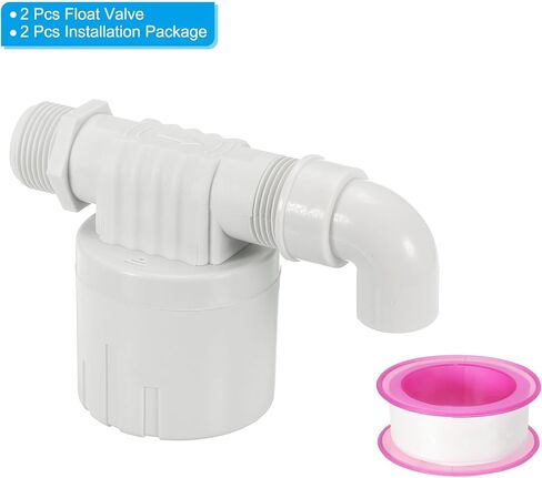 PATIKIL 1 Inch Float Valve, Plastic Side Inlet Water Automatic Float Valve Water Level Control Valve for Water Tank in Saudi Arabia