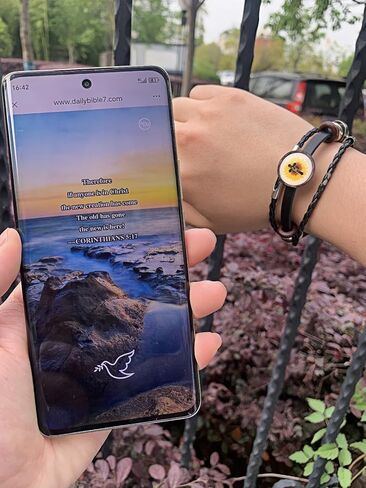 سوار آية الكتاب المقدس لمسح هاتف المسح ، وآية الكتاب المقدس اليومية مع وظيفة NFC ، وسوار الصلاة المسيحية للرجال والنساء ، والمواد المقاومة للماء المضفرة بالجلد ليس من السهل تلطيخها in Kuwait