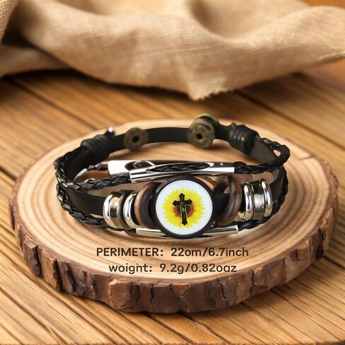 سوار آية الكتاب المقدس لمسح هاتف المسح ، وآية الكتاب المقدس اليومية مع وظيفة NFC ، وسوار الصلاة المسيحية للرجال والنساء ، والمواد المقاومة للماء المضفرة بالجلد ليس من السهل تلطيخها in Kuwait