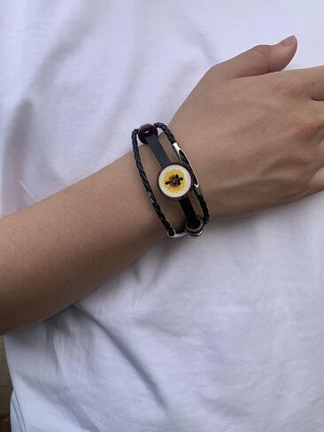 سوار آية الكتاب المقدس لمسح هاتف المسح ، وآية الكتاب المقدس اليومية مع وظيفة NFC ، وسوار الصلاة المسيحية للرجال والنساء ، والمواد المقاومة للماء المضفرة بالجلد ليس من السهل تلطيخها in Kuwait