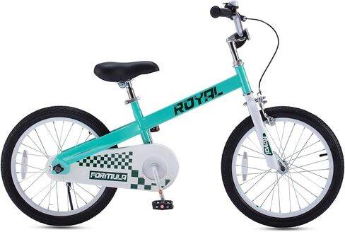 دراجة رويال بيبي فورمولا للأطفال الصغار للأولاد والبنات مقاس 12 بوصة مع عجلة تدريب للأعمار من 2 إلى 4 سنوات، باللون الأزرق in Kuwait