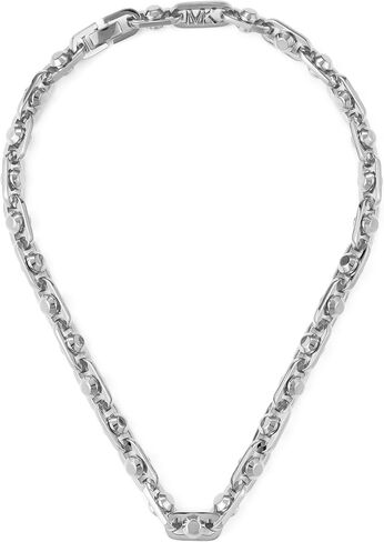 Michael Kors Stainless Steel and Pavé Crystal Heart Pendant Necklace for Women in Kuwait