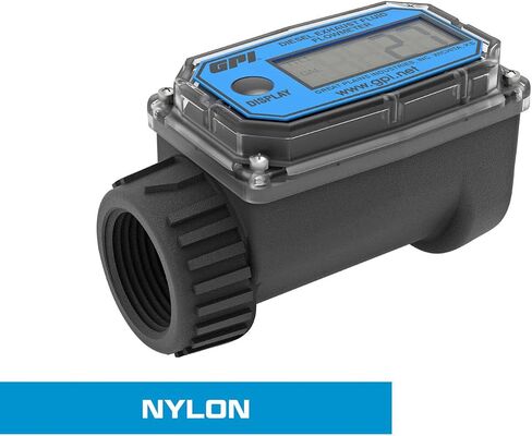 GPI 01N31GM Nylon Turbine Water Flowmeter with Digital LCD Display, 3-30 GPM, 1-Inch FNPT Inlet/Outlet (113255-4) in Saudi Arabia