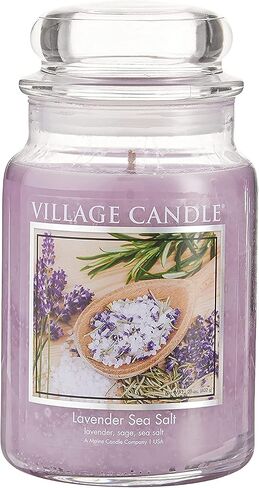 Village Candle Awaken, Large Glass Apothecary Jar Scented Candle, 21.25 oz, Green in Kuwait