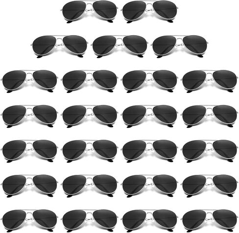 Mepase 25 Pack Classic Pilot Sunglasses for Men Women Polarized Military Driving Sun Glasse Vintage UV Proof Glasses in Kuwait