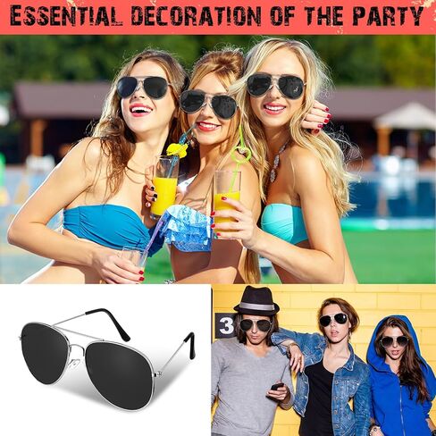 Mepase 25 Pack Classic Pilot Sunglasses for Men Women Polarized Military Driving Sun Glasse Vintage UV Proof Glasses in Kuwait