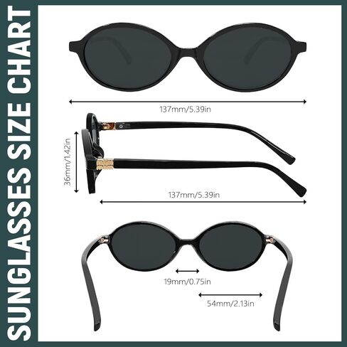 BOTEN Retro Oval Sunglasses for Women Men Small 90s Sun Glasses Trendy Round Shades Cute Designer Sunnies in Saudi Arabia