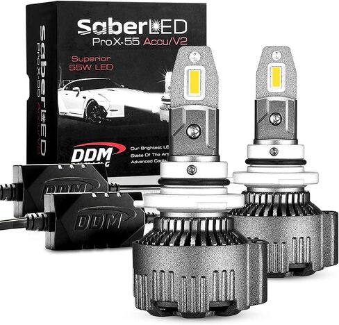 DDM Tuning Saber 55W ProX Accu/V2 LED Kit, 12500LM, 4500K, Pair,-FBA (9005/9006 / 9012 / H10) in Saudi Arabia