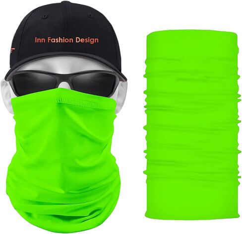 Adult Neck Gaiter Face Mask for Men Women Outdoor Breathable Hiking Sports Sunblock Ice Silk Bandana Bib in Saudi Arabia