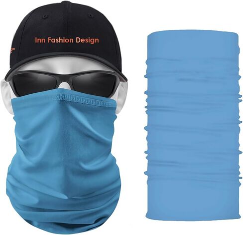 Adult Neck Gaiter Face Mask for Men Women Outdoor Breathable Hiking Sports Sunblock Ice Silk Bandana Bib in Saudi Arabia