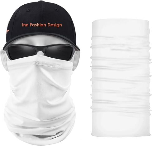 Adult Neck Gaiter Face Mask for Men Women Outdoor Breathable Hiking Sports Sunblock Ice Silk Bandana Bib in Saudi Arabia