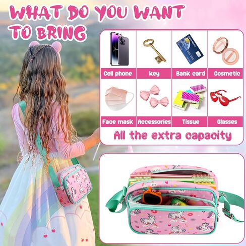 Strawberry Purse for Girls, Cute Crossbody Purse, Birthday Christmas Gifts for 6 8 10 12 Year Old Girls in Kuwait