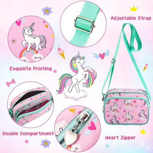 Strawberry Purse for Girls, Cute Crossbody Purse, Birthday Christmas Gifts for 6 8 10 12 Year Old Girls in Kuwait