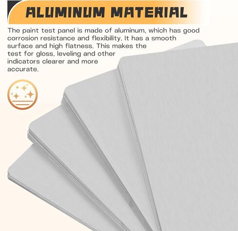 Paint Color Matching Spray Out Cards Aluminum Paint Test Panels Automotive Sprayout Cards for Coating Paint (Pack of 100) in Saudi Arabia