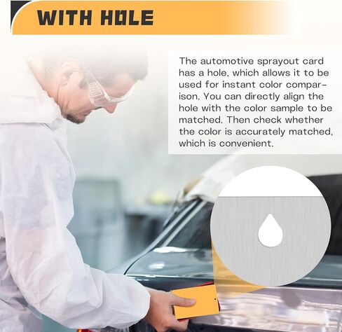 Paint Color Matching Spray Out Cards Aluminum Paint Test Panels Automotive Sprayout Cards for Coating Paint (Pack of 100) in Saudi Arabia