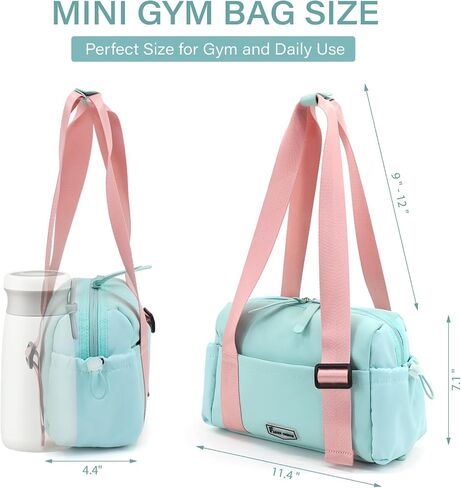 Small Gym Bag for Women,Mini Duffle Bag with Wet Compartmen,Womens Gym Bag for Weekender/Workout/Sport in Saudi Arabia