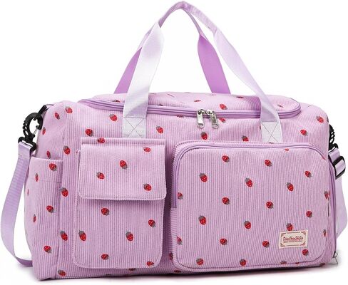 Small Gym Bags for Women, Travel Duffle Bag with Shoes Compartment, 4 in 1 Carry on Weekender Overnight Bag with Dry Wet Separated Pocket, Sport Gym Tote Bag for Yoga, Dance, Swimming, Workout, Ballet in Saudi Arabia