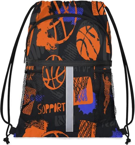 Spiders Red Web Drawstring Backpack,Waterproof Sports Gym Bag with Shoes Compartment and Bottle Holder,Travel Tote Bags for Beach,Swimming,Yoga Gifts in Kuwait