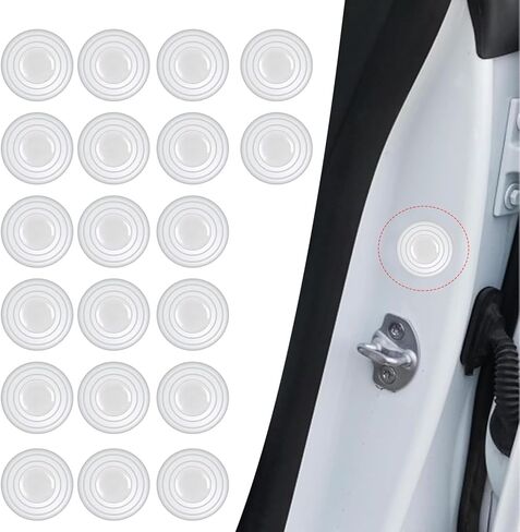 20 PCS Car Door Edge Guards, Multifunctional Silicone Buffer Cushion Car Door Protector Edge Guards, Car Door Shock Absorber Cushion, Universal for Most Cars (Black) in Kuwait