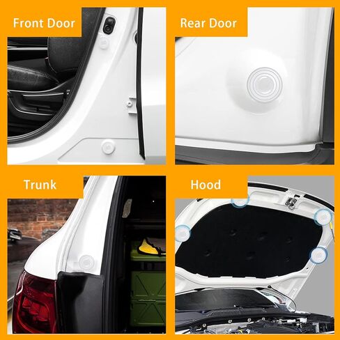 20 PCS Car Door Edge Guards, Multifunctional Silicone Buffer Cushion Car Door Protector Edge Guards, Car Door Shock Absorber Cushion, Universal for Most Cars (Black) in Kuwait