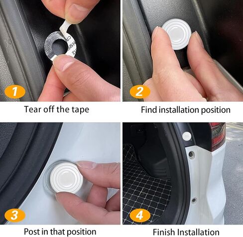 20 PCS Car Door Edge Guards, Multifunctional Silicone Buffer Cushion Car Door Protector Edge Guards, Car Door Shock Absorber Cushion, Universal for Most Cars (Black) in Kuwait