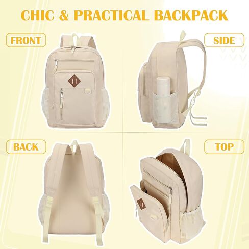 VX VONXURY Kids Backpack, Classical Middle School Bookbag, Lightweight Water Resistant Daypack for Teens Boys Girls (Black) in Kuwait