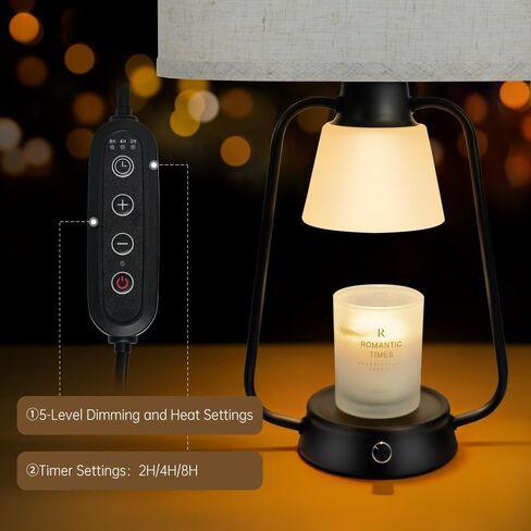 Candle Warmer Lamp with Timer Dimmable Table Lamp for New Home Decor,Birthday Gifts Wax Warmer Lamp for Jar Candles with 3 Bulbs in Saudi Arabia