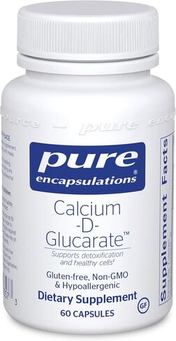 Pure Encapsulations Calcium-D-Glucarate | Supplement to Support Cellular Health in The Liver, Lungs, Breast, and Colon* | 60 Capsules in Saudi Arabia
