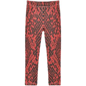 DOMIKING Snake Skin Purple Girl's Leggings Pants Kids' Yoga Pants Stretchy Dancing Pants Bottoms 4 Years