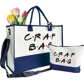 Friends Show Crap Bag, Friend Themed Gifts, Crap Tote Bag Gifts, Canvas Tote Bags for Women, Friend Merch Gift, Cosmetic Bag, Makeup bag, Canvas Tote Bag With Zipper, Christmas Gift A57