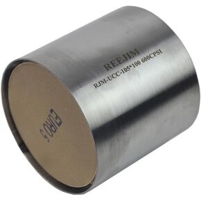 105mm x 100mm Universal Catalytic Converter - 600 CPSI Ceramic Core - EPA & Euro 5 Compliant - Eliminates Odor & Fault Codes
