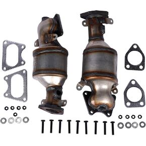 Catalytic Converter Bank 1 and 2 LH 641355 641356 Replacement for Honda Accord Odyssey Ridgeline Pilot 3.5L 2005-2008 16450 16451 674-849 674-850 AKWH