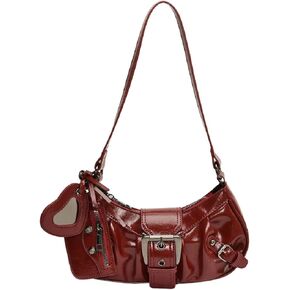 GORGLITTER Women's Buckle Shoulder Bag Western Hobo Bag Pu Leather Handbags with Coin Purse