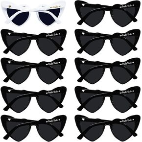 LADY&HOME 10 Pairs Heart Shaped Sunglasses Bachelorette Sunglasses Heart Sunglasses Bachelorette Party Favors Supplies in Kuwait
