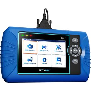 BLCKTEC 460T OBD2 Scanner Car Code Reader Engine ABS SRS Transmission Diagnostic Tool, 12 Reset Services, Oil/TPMS/EPB/BMS/SAS/DPF/Throttle Reset, ABS Bleeding, Battery Test, Auto VIN, Free Update