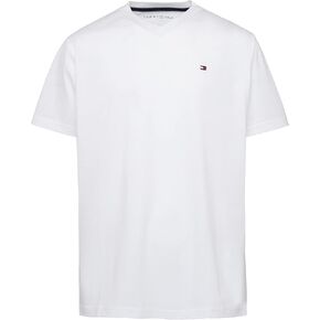 Tommy Hilfiger Boy's Short Sleeve Flag Solid V-neck T-shirt