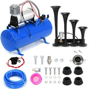 PTNHZ DC 12V MAX 150PPSI مضخة ضاغط الهواء مضخة W/6 لتر 1.6 جالون لخزان القوارب القوارب الصغيرة مضخة ضاغط الهواء المحمولة