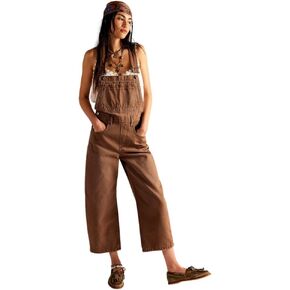 Women's Deep Trance Overalls, Brown Sugar