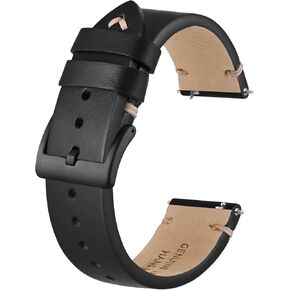 Bisonstrap حزام مراقبة الجلود المتسرب ، ومراقبة الفرق البديلة للرجال ، حانات الربيع السريعة ، عرض الفرقة 18 مم 20 مم 22 مم