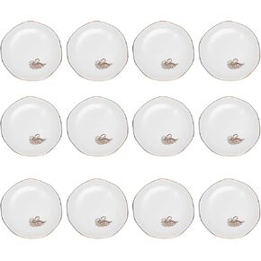 Shappy 24 Pcs Ceramic Ring Dish Bulk 4.5 in Small Jewelry Tray Porcelain Trinket Dish for Women Wedding Birthday Gifts(Round)