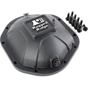 Rugged Ridge | Boulder Aluminum Differential Cover, Black | 16595.12 | Fits Dana 44