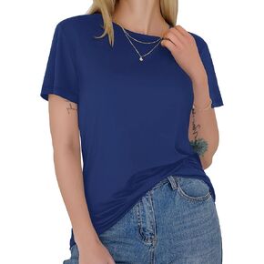 GAYHAY T-Shirts for Women - Short Sleeve Basic Tees Soft Crew Neck Trendy Summer Tops for Casual Outfits 2025