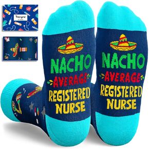 HAPPYPOP RN Gifts for Nurses - Registered Nurse Gifts for Women Men, Nurses Week Gift, Appreciation, Graduation Gift, Nurse Socks