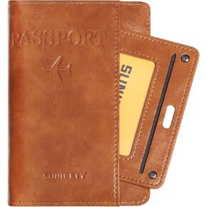 BIAOTIE Premium Leather Passport Holder Covers and Passport Holder Men Bundle