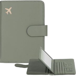 Passport Holder for Travel, Cute Passport Holder Cover Wallet Case Documents Organizer Protector PU Leather Passport Book Holders for Women Men Travel Essentials