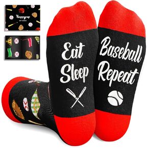 HAPPYPOP Sports Gifts For Boys Kids - Soccer Baseball Basketball Gifts For Boys, Preteen Tween Kids Socks