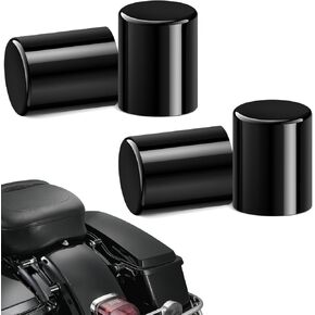 Amazicha Black Docking Hardware Covers مجموعة متوافقة مع Harley Davidson Touring Street Glide ، Electra Glide ، Road Glide ، Road King 2009-Later